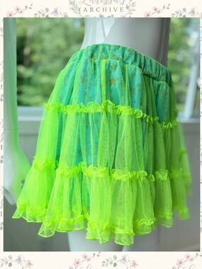 Pink-Latte Dance | 2019 Neon Star Tulle Streetwear Skort | Size JP S | Fits XS